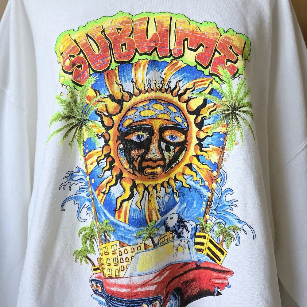 NWT Sublime Sun Logo Sweatshirt XL 90s Band Merch Graphic Pullover Unisex - Picture 10 of 15